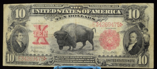 1901 $10 Legal Bison E34269475