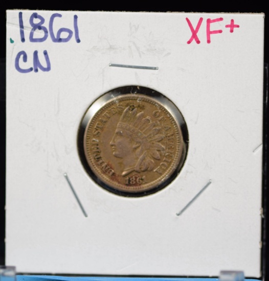 1861 Indian Head Cent CN XF Plus