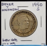 1950-S Booker T Washington Commen Half Dollar