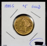 1899-S $5 Gold Liberty BU