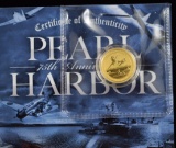 Gold Pearl Harbor Coin 1/10th ounce