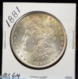 1881 Morgan Dollar Tone Very Choice BU