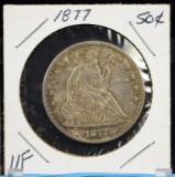 1877 Seated Half Dollar VF
