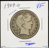 1909-O Barber Half Dollar VF