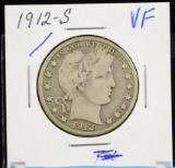 1912-S Barber Half Dollar VF