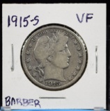 1915-S Barber Half Dollar VF