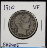 1910 Barber Half Dollar VF Plus