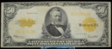 1922 $50 Gold Certificate Spielman-White VF