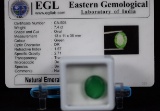 7.4CT Natural Mined Emerald w/EGL Cert CA-508