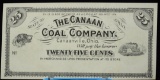 18.. 25 Cents Scrip Canaan Coal Scrip