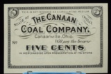 18.. 5 Cents Scrip Canaan Coal Co Scrip