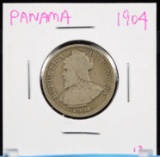 1904 Panama Silver 20 Centis