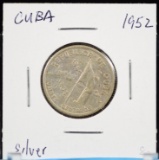 1952 Cuba Silver 20 Centavos