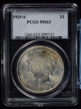 1925-S Peace Dollar PCGS MS-63