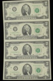 1976 Sheet of $2 Star Notes Uncut