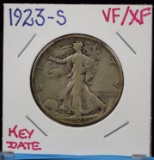 1923-S Walking Half Dollar VF/XF