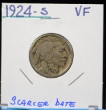 1924-S Buffalo Nickel Very Fine Scarcer Date