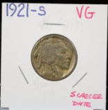1921-S Buffalo Nickel VG Scarce Date