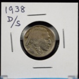 1938-D/S Buffalo Nickel VF