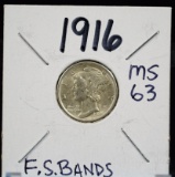 1916 Mercury Dime FSB CH/BU