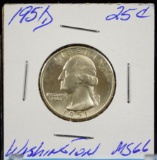 1951-D Washington Quarter Frosty Luster GEM/BU