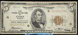 1929 $5 National Currency FRB Chicago Bank F1850G VF Plus
