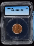 1930-S Lincoln Cent ICG Very Choice BU Red