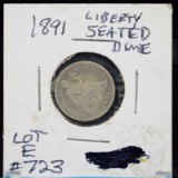 1891 Seated Liberty Dime G