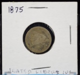 1875 Seated Liberty Dime AG