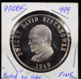 1969 Proof Eisenhower Silver Commemorative Dollar