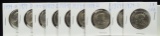 1979-D 9 Susan B Anthony Commen Dollars 9 Coins UNC