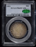 1893 Proof Barber Half Dollar PCGS PR-65 CAMEO CAC Awesome