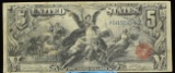 1896 $5 Educational Note Tillman-Morgan VF