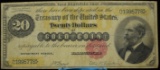 1882 $20 Gold Certificate Lyons-Robertson Fine