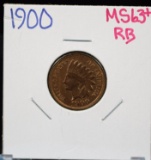 1900 Indian Head Cent CH/BU RB