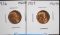 1936 & 1937 Lincoln Cents Red GEM BU