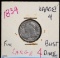 1834 Bust Dime Large 4 F