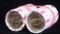 2 Rolls US Unbroken Presidential Dollars Pierce/Harrison