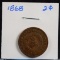 1868 Two Cent Piece