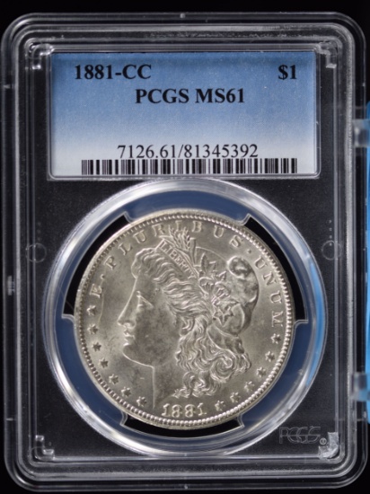 1881-CC Morgan Dollar PCGS MS-61