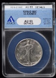 1916-D Walking Half Dollar ANACS AU details