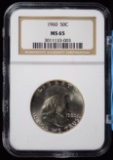 1960 Franklin Half Dollar NGC MS-65