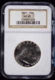 1961 Franklin Half Dollar NGC MS-65