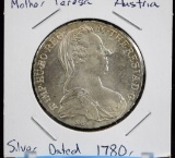 1780 Austria Mother Teresa Dime BU