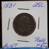 1831 Bust Quarter Tone XF Scarce