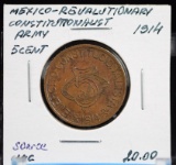 1914 5 Centavos Mexico Revolutionary Scarce