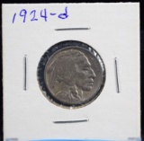 1924-D Buffalo Nickel F Plus