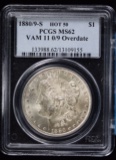 1880/9-S Morgan Dollar PCGS MS-62 VAM11 O/9