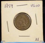 1859 Indian Cent VG