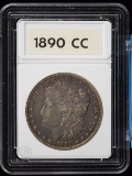 1890-CC Morgan Dollar White Holder